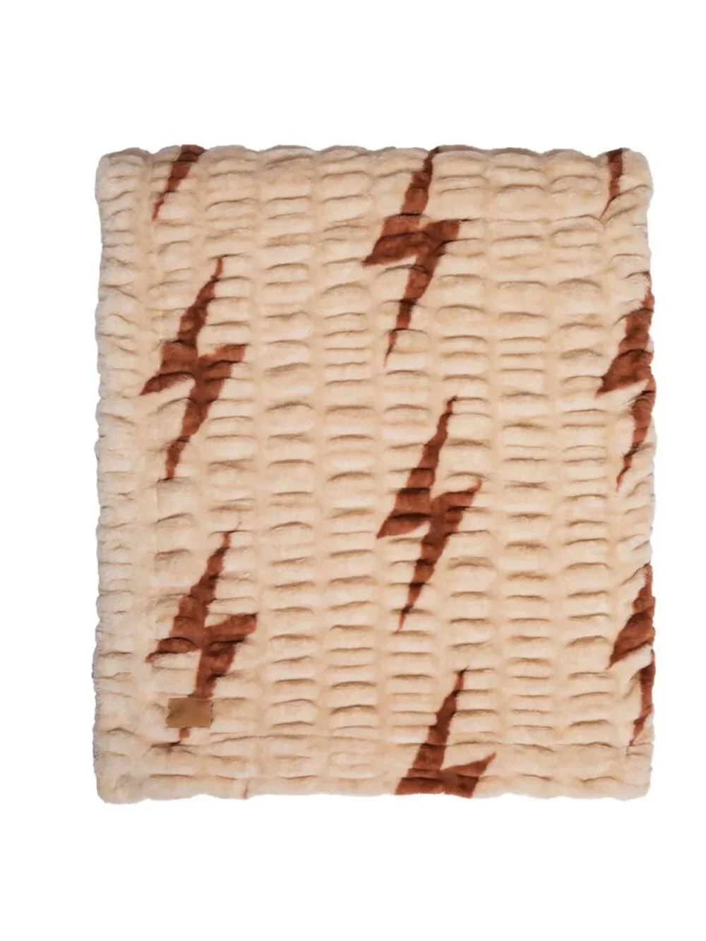 Lola Blankets x Aviator Nation Large Beige/Copper Bolt Blanket 60 x 72